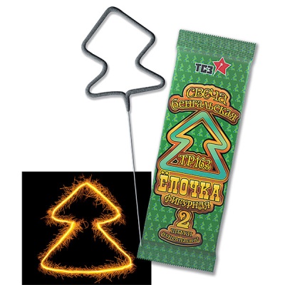 Елочка Бенгальские огни фигурные купить в Ноябрьске | noyabrsk.salutsklad.ru