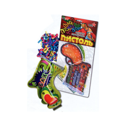 Пистоль Надувная хлопушка купить в Ноябрьске | noyabrsk.salutsklad.ru