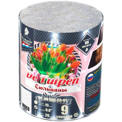 Тюльпаны Батарея салютов купить в Ноябрьске | noyabrsk.salutsklad.ru