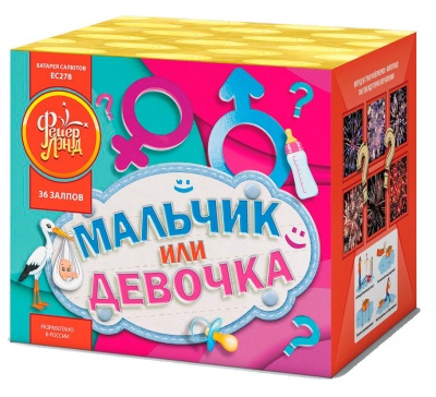 Мальчик или девочка М Фейерверк купить в Ноябрьске | noyabrsk.salutsklad.ru